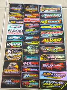 Stiker Sound | Stiker Hologram | Stiker 1 Lembar | Stiker Pack Ukuran 21cm x31cm