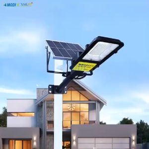 Modi Solar Street Light 150W Outdoor Street Lampu Jalan Lampu LED Solar Flood Light IP67 Waterproof Remote Control lampu solar