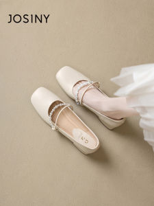 Josiny | Shallow Toe Flattering Single Shoe Comfortable Thick Heel 2026 New Summer Style