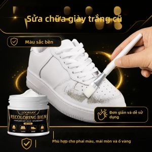 Kem Phục Hồi Màu Da Trắng Cho Giày Thể Thao - Kem Sửa Vết Bẩn & Vết Xước Làm Mới Màu Vàng 35g