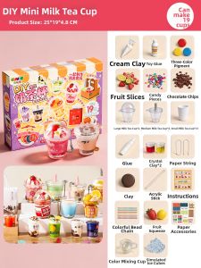 WEIBAI | DIY Mini Bubble Tea Toy Squeezable Play Food