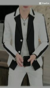 Áo vest áo vest nam phối màu đặc sắc chủ đạo đen trắng mang đến sự quý phái -  mã H56