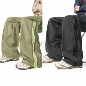 Paul Frank | Moisture-wicking Ice Silk Mesh Mens Summer Light Trousers Side Zip