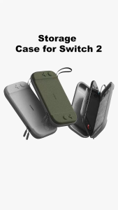 🎮 ชุดป้องกันพรีเมี่ยม! กระเป๋า Switch 2 แข็งทนทาน ➕ ใส่เกมได้ 10 เกม|กันแรงกดปุ่ม Analog สุด