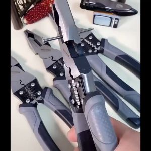 9 Inch Baja Paduan Krom-vanadium Tang Pemotong Kawat CRV Multifungsi Wire Cutter Tang Listrik Cengkeraman Catok Pengupas Kawat Hidung Yang Tajam