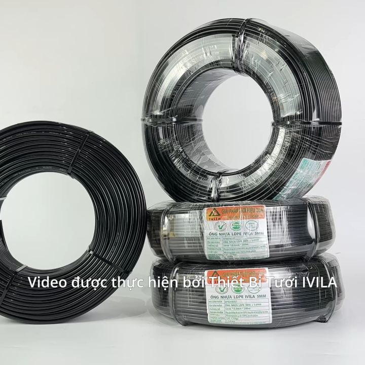 Cuộn 200m Ống LDPE 5mm / 6mm/ 7mm/8mm - Cuộn 100m ống LDPE 8mm, Ống PE ...