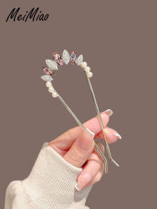 เครื่องประดับผมแบบ U Crystal Elegant Modern Simple สำหรับผู้หญิง เครื่องประดับผมแบบคลิป ติดผม ตกแต่งผม สไตล์เกาหลี