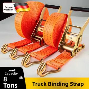 MONLEYTA | Thickened Durable Cargo Strap Wagon Tightener Wear Resistant Fixed Brake Rope Self Locking Tightener Truck Cargo Securing Belt