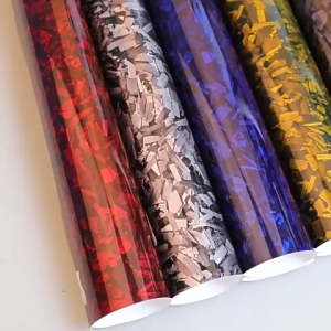 PET Forged Carbon Fiber Color Change Vinyl Film Sticker Wrap For Car/MC Body Interior Rearview