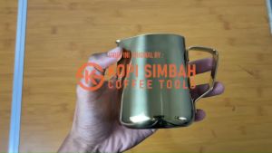 Milk Jug GOLD Stainless Steel Polos Milkjug Warna Emas Stainles Pitcher Kopi Susu Coffee Latte Art