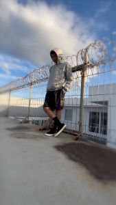 Raokin Celana Pendek Pria Boardshort Cargo Hitam Army Polyester - Two Color