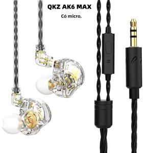 QKZ | Tai Nghe Nhét Tai Động QKZ AK6 MAX Âm Thanh HiFi Bass Mạnh Mẽ Có Dây Điều Khiển Trên Dây Hỗ Trợ Ứng Dụng Khử Tiếng Ồn Và Tích Hợp Micro.