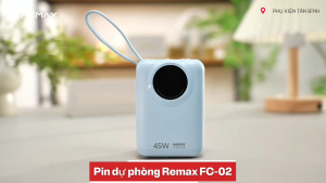 Pin Dự Phòng 20000mAh Remax FC-02 Sạc Nhanh 45W Chính Hãng