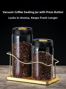 CRISTALGLASS | Air Release Pressure Coffee Bean Storage Jar