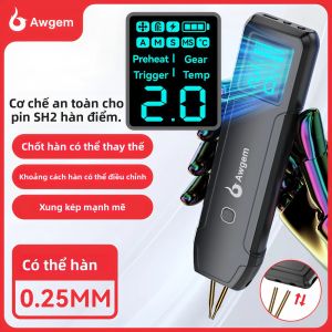Máy Hàn Điểm Cầm Tay Awgem 90 Cấp Độ Điều Chỉnh Dành Cho Pin Lithium 18650 Máy Hàn Pin DIY Với Đầu Vào Type-C