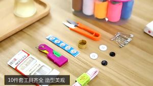j shop2you–Sewing Kit Set With Box Household Portable Multifunction Mini Sewing Kit Needle Thread Accessories Set Jahit Kecemasan