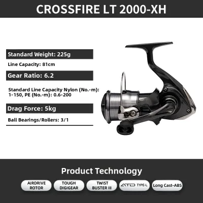 Daiwa | New Crossfire LT Distance Metal Line Cup Fishing Reel