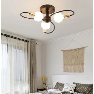JOYINLED Minimalist Iron E27 3 Heads Lamp Nordic LED Pendant Light Living Room Bedroom Study Hotel Restaurant Room Luminaires