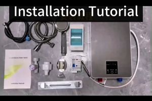 SOGO Water Heater Electric with Shower and LCD Touch Screen Shower Heater Electric Instant Hot Water Heater