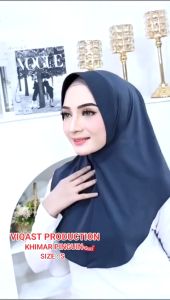 Bergo Pinguin Sporty Ukuran S Jersey Premium Viqast/ Hijab Instan Bergo Sport Pet Antem