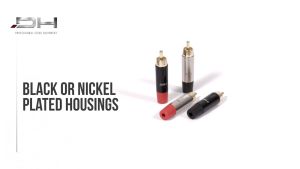 DIE HARD DHRCAMNR Male RCA Mount Connector (Nickel - Red) PROEL BASSHEAD