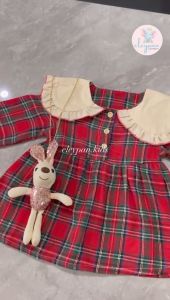 [eleypan.kids] Dress Anak IMPORT BONUS TAS Teddy Premium Quality Terusan Lengan Panjang Anak Perempuan