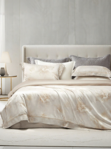 Boyang Home Textile | Luxury Sateen Jacquard Bed Linen Set 100 Thread Count Long Staple Cotton