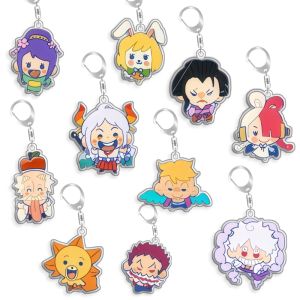 Bandai | Keychain OP OPTCG Card Yamato Carrot Marco Uta Backpack Pendant Anime Game Fans Gift Recycled Acrylic Decoration Rare Card Toy