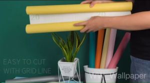 Wallpaper วอลเปเปอร์ติดผนัง สติ๊กเกอร์ติดผนังห้อง แบบมีกาว 45ซม X ยาว 10 เมตร ติดผู้ใช้งาน