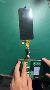 For Tecno Spark 7 Pro Original LCD KF8 Display Touch Screen Digitizer Assembly With Frame Replacement