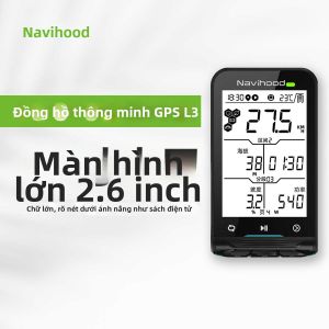 Wireless GPS Map Navigation Cycling Computer Large Screen