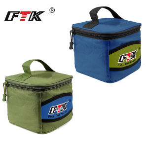 FTK Fishing Reel Storage Bag Carrying Case Oxford Cloth Reel Lure Gear for Fishing Reel Bag Waterproof Fishing Accessories Pesca