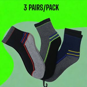 3 PAIRS/PACK FASHION MENS SOCKS THICK AND GOOD QUALITY SOCKS
