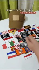 Emblem Patch SATPOL PP Pamong Praja Topi Tactical Prepet Perekat Velkro Army