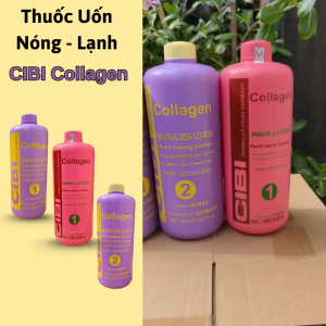 Thuốc Uốn Nóng - Lạnh CIBI Collagen Lọn Xoăn Đẹp Và Bền Lâu Mùi Thơm Dễ Chịu 1000ml