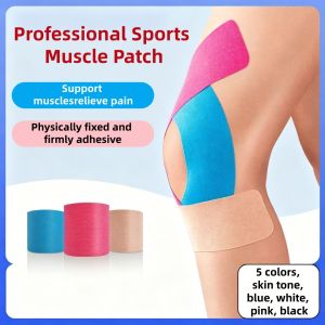 Kinematic tape and elastic sports tape are used for support and recovery suitable for ball sports swimming and mountaineering