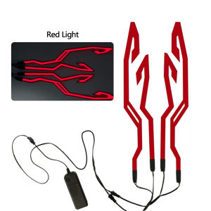 NEW Waterproof LED Cold Light 4-in-1 Motorcycle Bike Helmet Strip EL Sticker Warning Lights Motorcycle Night Riding Accessories
