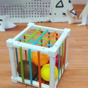 #ReadySTock Baby Newborn Activity Cube Kids Toys Montessori Sensory Toys for Baby Shape Sorter Cube Mainan Edukasi