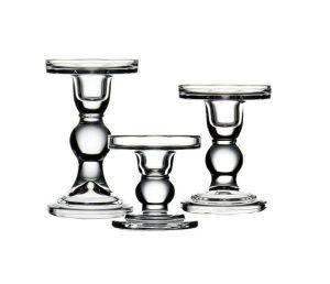 Transparent Candle Holder Decoration: French Roman Glass & Vintage Wedding Dinner Decor