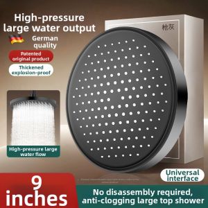 Pressure Boosting Large Panel Shower Head