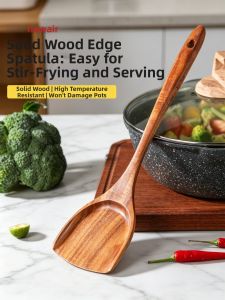 Non-stick Suitable Heat Resistant Food-grade Wooden Spatula