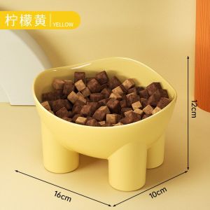 Large Size Cat Bowl Feeding Dish High Leg Slanted Mouth Protect Cervical Spine Prevent Overturning Cat Supplies Dog Bowl