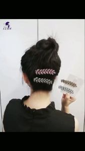 JZBH---(4แพ็ก ผสมสี)กิ๊บติดผม BB ประดับพลอย กิ๊ฟติดผม กิ๊บติดผมสไตล์เกาหลี