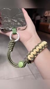 Handwoven Adjustable Anti-drop Mobile Phone Universal Lanyard Wrist Strap Outdoor Sports Convenient Safety Rope