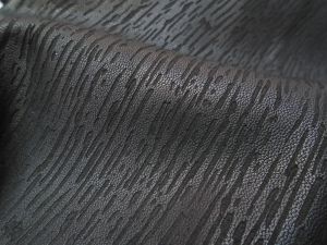 Vintage Carved Bark Textured Genuine Sheepskin Leather Material for Shoes and Bags Whole Sheet