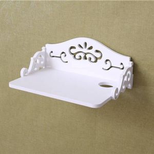 Creative Wall-Mounted Box Storage Rack for TV Cabinet Cat Router Modern Minimalist Style No-Drilling Required TV Box Holder