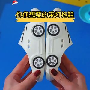 ROBOT Car Selipar ada lampu Budak Sandal Budak Lelaki Antiskid Soft Soled Kasut Budak Boy Sandal Kids Shoes CAR04