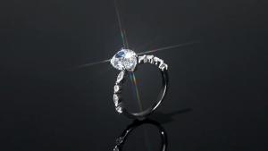ZOESKY 925 Sterling Silver Ring Oval Cut Cubic Zirconia Engagement Rings Solitaire Halo Promise Ring For Women Size 4-10