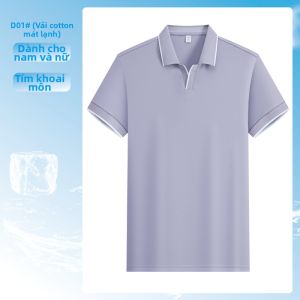 JINGYILAIXIU | Áo Polo Cotton Mát