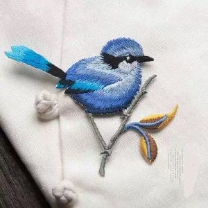 Besee | Chinese Style Bird Embroidery Fabric Patch